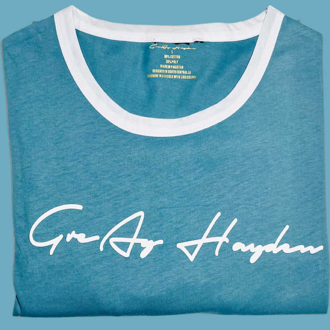 GreAy Hayden “Tha One” T-Shirt (Mint Blue/Wynter White)
